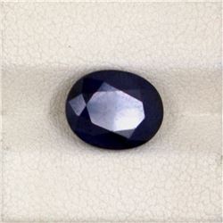 3.84ct  Blue Sapphire Oval Cut