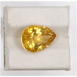 6.18ct Natural citrine pear Cut