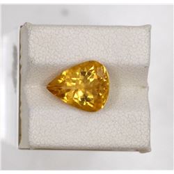 3.78ct Natural citrine pear Cut