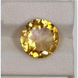 4.86ct Natural citrine round cut