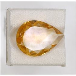 9.94ct Natural citrine pear Cut