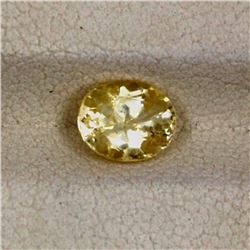 1.35ct Yellow Sapphire Oval Cut