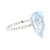 Image 1 : 3.28 ctw Aquamarine Ring - 14KT White Gold