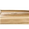 Image 7 : Chanel Gold Lambskin Leather Quilted Long Zippy Wallet