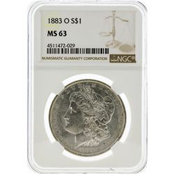 1883-O NGC MS63 Morgan Silver Dollar