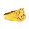 Image 1 : Equestrian Motif Ring - 18KT Yellow Gold