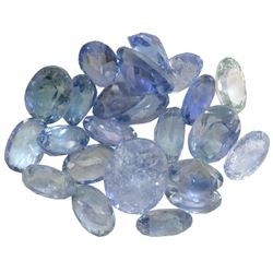 13.94 ctw Oval Mixed Tanzanite Parcel