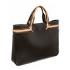 Image 3 : Gucci Black Brown Leather Double Handle Tote Bag