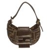 Image 1 : Fendi Brown Tan Micro Zucca Baguette Bag