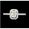 Image 2 : 0.86 ctw Diamond Ring - 14KT White Gold
