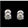 Image 1 : 1.25 ctw Diamond Stud Earrings - 14KT White Gold