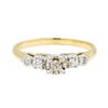 Image 2 : 0.25 ctw Diamond Ring - 14KT Yellow Gold