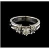 Image 2 : 0.74 ctw Diamond Ring - 18KT White Gold