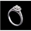 Image 4 : 1.06 ctw Diamond Ring - 14KT White Gold