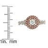 Image 4 : 0.75 ctw Diamond Ring - 14KT White and Rose Gold
