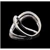 Image 3 : 0.65 ctw Diamond Ring - 14KT White Gold