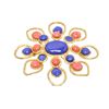 Image 2 : Chanel Gold Faux Stones Flower Vintage Brooch 93P