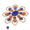 Image 6 : Chanel Gold Faux Stones Flower Vintage Brooch 93P
