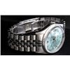 Image 4 : Rolex Mens Stainless Steel Ice Blue Diamond Quickset 16234 DateJust Wristwatch