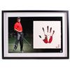 Image 1 : Tiger Woods Signed LE 21x30 Custom Framed Tegata Handprint Display (UDA COA)