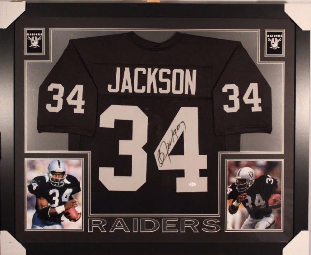bo jackson framed jersey