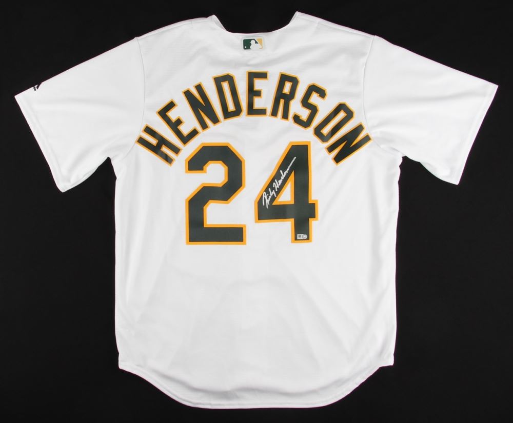 rickey henderson signed jersey