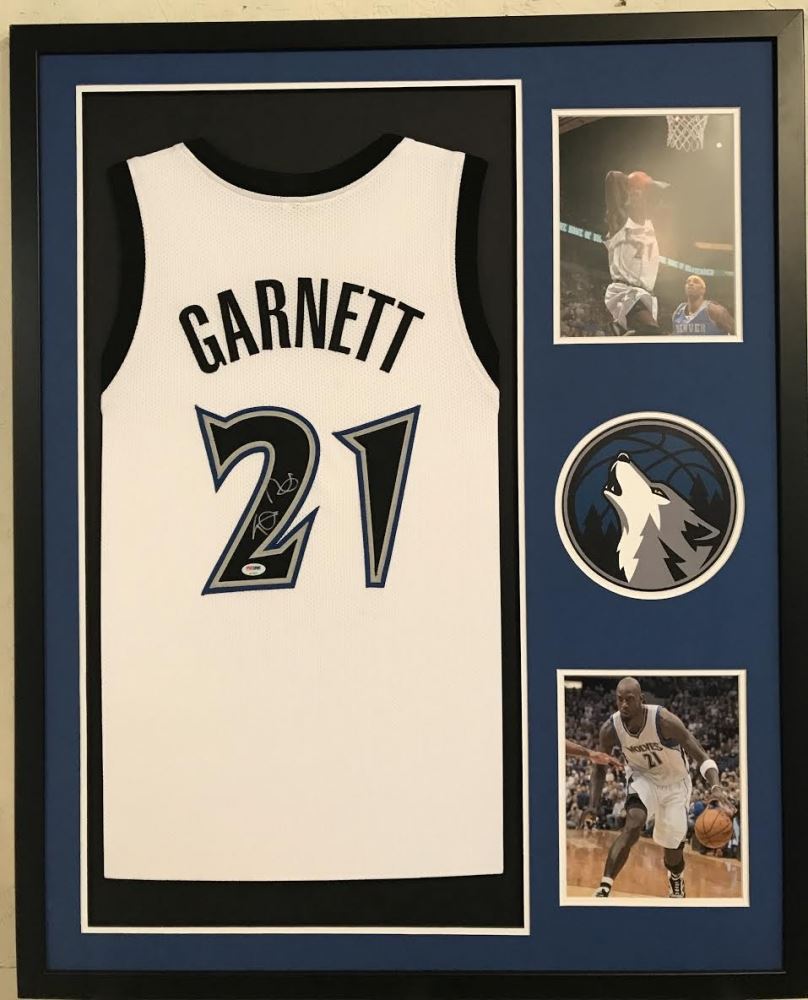 signed kevin garnett jersey