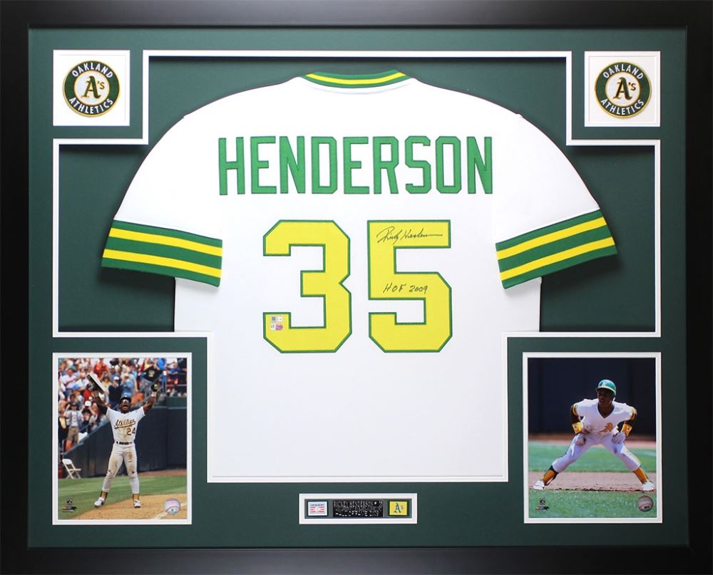 rickey henderson signed jersey