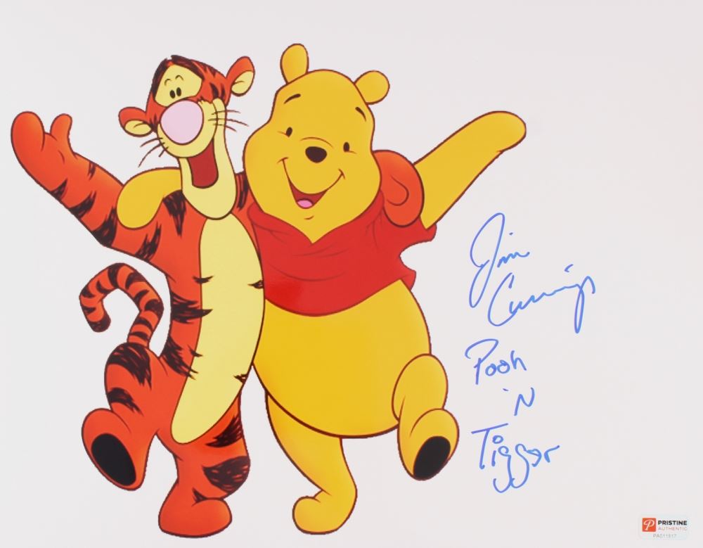 Jim Cummings Signed Winnie The Pooh 11x14 Photo Inscribed Pooh N Tigger Pa Coa