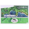 Image 1 : Pebble Beach Golf Course Map Signed by (8) Including Donald Trump, Glen Campbell, Tom Glavine (JSA L