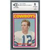 Image 1 : 1972 Topps #200 Roger Staubach RC (BCCG 8)