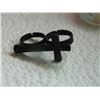 Image 2 : RING - DOUBLE FINGER RING - "PEACE' & CROSS = 2TTL