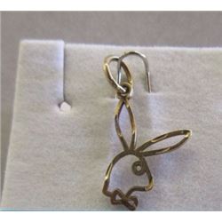 PENDANT - STAMPED 10K YELLOW GOLD - PLAYBOY BUNNY