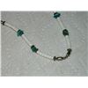 Image 2 : NECKLACE - NAVAHO - SILVER & TOURQUOISE