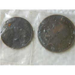 VINTAGE COINS - 2 TTL