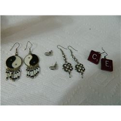 EARRINGS - ASSORTED - 4 TTL - some may be as-is