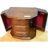 Image 3 : MAHOAGANY JEWELRY BOX - 3 DRAWER - 2 DOOR
