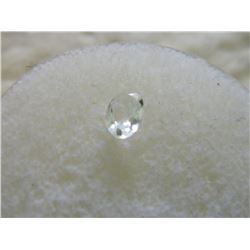 GEMSTONE - OVAL FACETED WHITE TOPAZ - 6.0 X 4.2 X 2.3 mm - ~ 0.41 CT