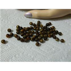 GEMSTONE BEADS - IRON TIGER EYE 6.2 mm - 65pc
