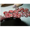 Image 3 : GEMSTONE BEADS - RED HOWLITE TOURQUOISE 18.4 mm - 19pc