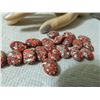 Image 4 : GEMSTONE BEADS - RED HOWLITE TOURQUOISE 18.4 mm - 19pc