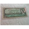 Image 1 : BANK NOTE - CANADA - $1 - 1954