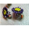 Image 3 : EARRINGS & RING SET - 925 STERLING SILVER - FLOWER & BIRD MOTIF = 3PC SET
