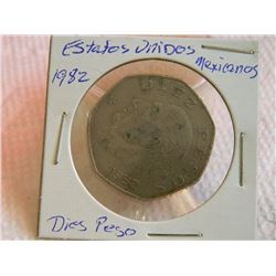 COIN - ESTADOS UNIDOS MEXICANOS - DIEZ PESOS - 1982