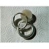 Image 2 : EARRINGS - LARGE HOOP - SILVER - 11.6gm