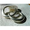 Image 4 : EARRINGS - LARGE HOOP - SILVER - 11.6gm