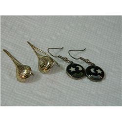 EARRINGS - SILVER - ASSORTED - 2 TTL - some may be as-is