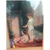 Image 2 : FRAMED PICTURE - BABIES BY FIRE - VINTAGE