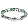 Image 2 : "**** FEATURE ITEM **** RING - 0.308 CARAT TW (7 ) IN PLATINUM OVER 0.925 STERLING SILVER SETTING - 