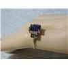 Image 4 : **** FEATURE ITEM **** RING - 1.83 CARAT AMETHYST, 1/2 CARAT MYSTIC GEMSTONE & 2 DIAMONDS IN 10KT SO